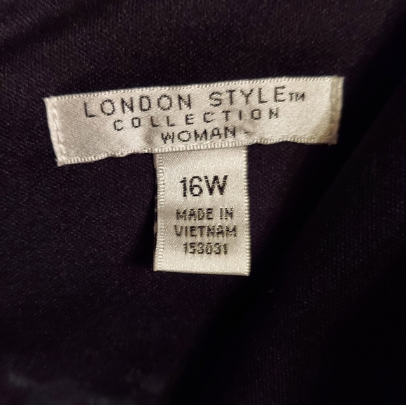 Womens London Style Collection Gorgeous Deep Blue Dress in Plus Size 16W - Picture 7 of 8